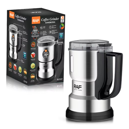 RAF R.7117 Coffee Bean Grinder 350W Stainless Steel Spice Grinder