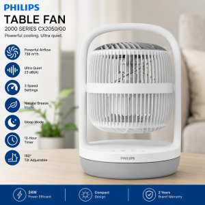 Philips Table Fan 2000 Series CX2050/00 – Powerful & Premium 1 Philips Table Fan 2000 Series CX2050/00