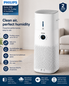 Philips Series 3000 Air Purifier & Humidifier AC3737